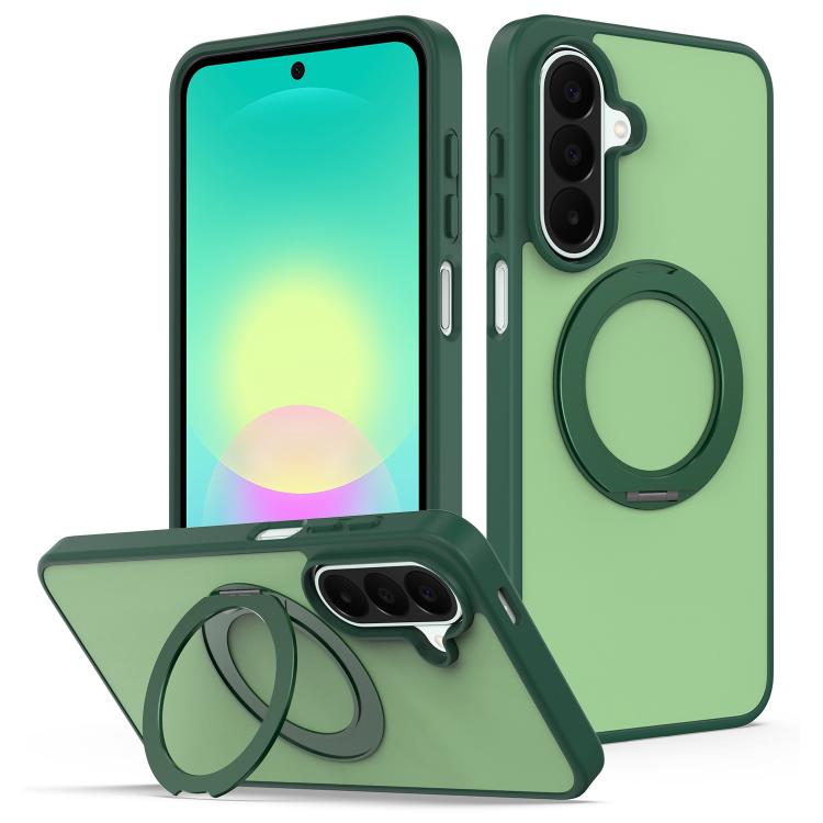 Custodia magnetica con supporto girevole Skin Feel per telefono, For Galaxy S26 Ultra 5G, For Galaxy S26 5G, For Galaxy A57 5G, For Galaxy A27 / A37 / A36 / A56 5G