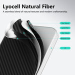 Custodia per telefono ABEEL leggera serie Zero Feel in fibra di lyocell, adesiva e magnetica, realizzata in fibra di lyocell., For iPhone 17, For iPhone 16 Pro Max, For iPhone 16 Pro, For iPhone 16