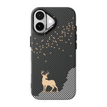 Custodia per telefono ABEEL leggera serie Zero Feel in fibra di lyocell, adesiva e magnetica, realizzata in fibra di lyocell., For iPhone 17, For iPhone 16 Pro Max, For iPhone 16 Pro, For iPhone 16