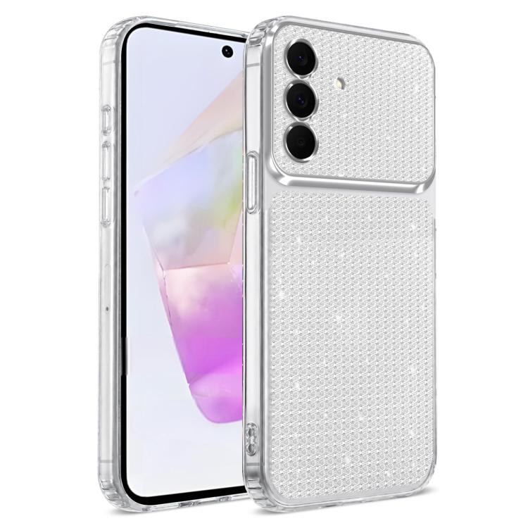 Custodia per telefono con airbag e glitter a forma di diamante scintillante, For Galaxy A18 / A17 / A26 5G, For Galaxy A27 5G / M47 5G, For Galaxy A57 5G, For Galaxy A37 5G / A56 5G / A36 5G