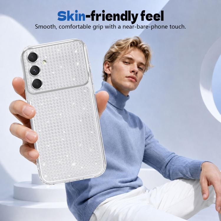 Custodia per telefono con airbag e glitter a forma di diamante scintillante, For Galaxy A34 5G, For Galaxy A54 5G