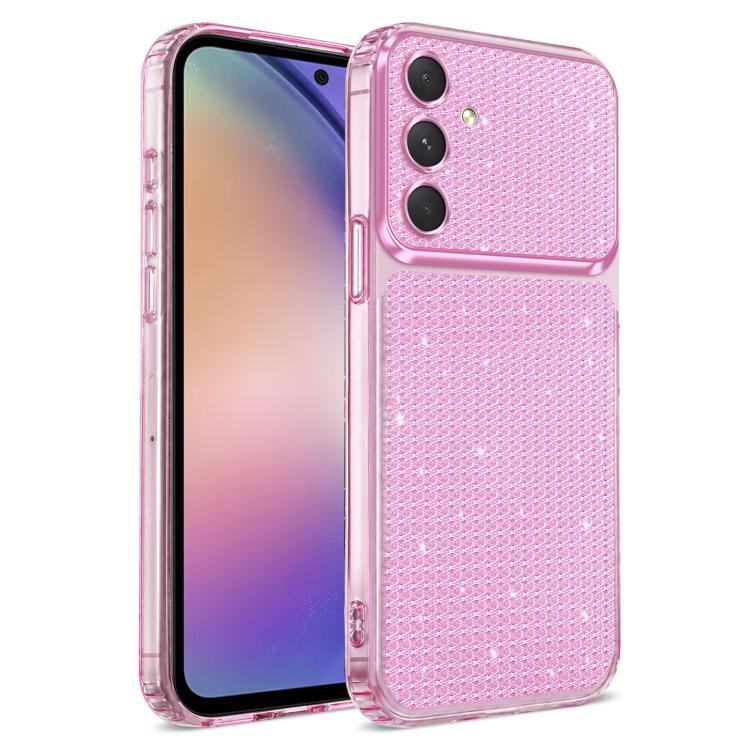 Custodia per telefono con airbag e glitter a forma di diamante scintillante, For Galaxy A16 4G / 5G, For Galaxy A15 4G / 5G, For Galaxy A35 5G / A55 5G, For Galaxy A14 4G / 5G
