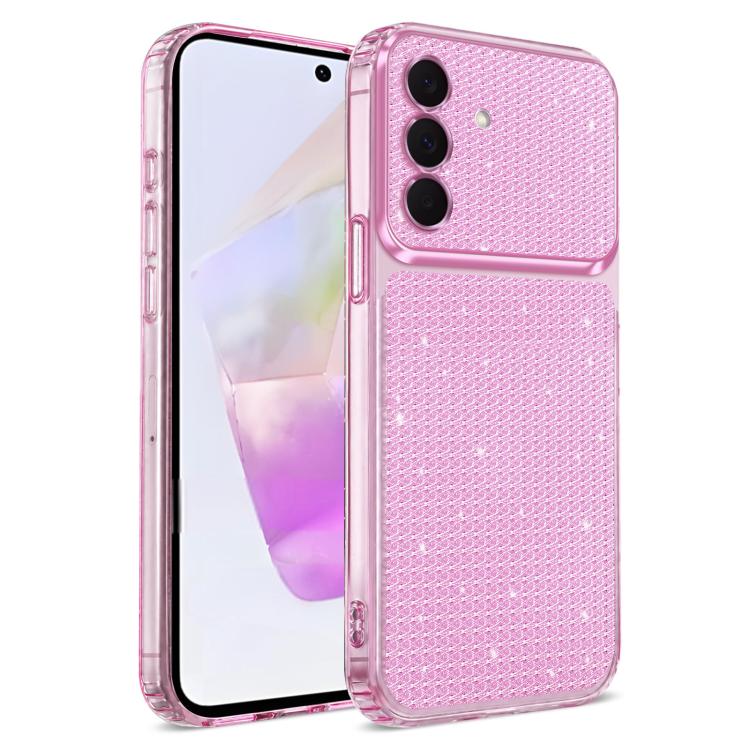 Custodia per telefono con airbag e glitter a forma di diamante scintillante, For Galaxy A18 / A17 / A26 5G, For Galaxy A27 5G / M47 5G, For Galaxy A57 5G, For Galaxy A37 5G / A56 5G / A36 5G