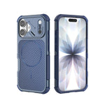 Custodia magnetica antiurto per telefono con texture in fibra di carbonio e airbag, resistente agli urti., For iPhone 17 Pro Max, For iPhone 17 Pro, For iPhone 17, For iPhone 16 Pro Max, For iPhone 16 Plus, For iPhone 16