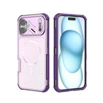 Custodia magnetica antiurto per telefono con texture in fibra di carbonio e airbag, resistente agli urti., For iPhone 17 Pro Max, For iPhone 17 Pro, For iPhone 17, For iPhone 16 Pro Max, For iPhone 16 Plus, For iPhone 16