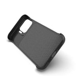 Custodia magnetica per telefono in PC con texture in fibra di carbonio, senza cornice e a metà rivestimento., For iPhone 14 Pro, For iPhone 14 Pro Max, For iPhone 13 Pro Max, For iPhone 13 Pro