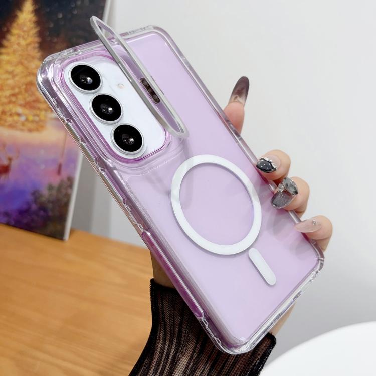 Supporto magnetico per obiettivo fotografico trasparente, custodia per telefono, For Galaxy S26 Ultra 5G, For Galaxy S26 5G, For Galaxy S25 5G, For Galaxy S25 Ultra 5G, For Galaxy S24 Ultra 5G, For Galaxy S24 5G