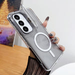 Supporto magnetico per obiettivo fotografico trasparente, custodia per telefono, For Galaxy S26 Ultra 5G, For Galaxy S26 5G, For Galaxy S25 5G, For Galaxy S25 Ultra 5G, For Galaxy S24 Ultra 5G, For Galaxy S24 5G