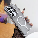 Supporto magnetico per obiettivo fotografico trasparente, custodia per telefono, For Galaxy S26 Ultra 5G, For Galaxy S26 5G, For Galaxy S25 5G, For Galaxy S25 Ultra 5G, For Galaxy S24 Ultra 5G, For Galaxy S24 5G