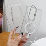 Supporto magnetico per obiettivo fotografico trasparente, custodia per telefono, For Galaxy S26 Ultra 5G, For Galaxy S26 5G, For Galaxy S25 5G, For Galaxy S25 Ultra 5G, For Galaxy S24 Ultra 5G, For Galaxy S24 5G