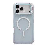 Custodia magnetica per telefono con supporto per obiettivo fotografico satinato effetto pelle., For iPhone 17e / 16e, For iPhone 17 Pro Max, For iPhone 17 Pro, For iPhone 17