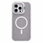 Custodia magnetica per telefono con supporto per obiettivo fotografico satinato effetto pelle., For iPhone 15 Pro Max, For iPhone 15 Pro, For iPhone 15 Plus, For iPhone 15