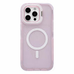 Custodia magnetica per telefono con supporto per obiettivo fotografico satinato effetto pelle., For iPhone 15 Pro Max, For iPhone 15 Pro, For iPhone 15 Plus, For iPhone 15