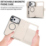 KLT-033 Portafoglio 2 in 1 con cerniera rimovibile e custodia magnetica per telefono con cordino, For iPhone 17 Pro Max, For iPhone 17 Pro, For iPhone 17