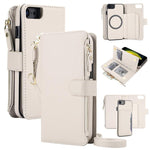 KLT-033 Portafoglio 2 in 1 con cerniera rimovibile e custodia magnetica per telefono con cordino, For iPhone SE 2022 / SE 2020 / 8 / 7, For iPhone 13 Pro Max, For iPhone 13 Pro