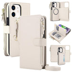 KLT-033 Portafoglio 2 in 1 con cerniera rimovibile e custodia magnetica per telefono con cordino, For iPhone 12 mini, For iPhone 11 Pro Max, For iPhone 11