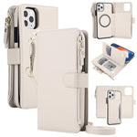 KLT-033 Portafoglio 2 in 1 con cerniera rimovibile e custodia magnetica per telefono con cordino, For iPhone 12 mini, For iPhone 11 Pro Max, For iPhone 11