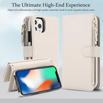 KLT-033 Portafoglio 2 in 1 con cerniera rimovibile e custodia magnetica per telefono con cordino, For iPhone 11 Pro, For iPhone X / XS, For iPhone XR