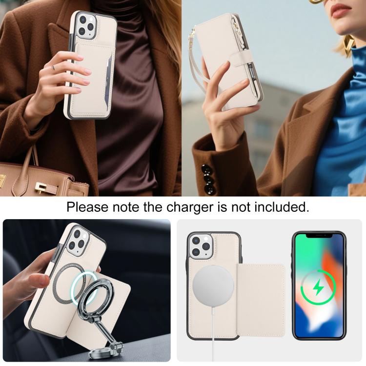 KLT-033 Portafoglio 2 in 1 con cerniera rimovibile e custodia magnetica per telefono con cordino, For iPhone 11 Pro, For iPhone X / XS, For iPhone XR