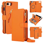KLT-033 Portafoglio 2 in 1 con cerniera rimovibile e custodia magnetica per telefono con cordino, For iPhone XS Max, For iPhone 8 Plus / 7 Plus