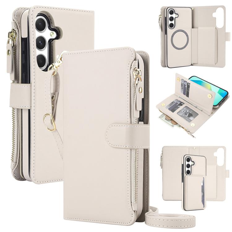 KLT-033 Portafoglio 2 in 1 con cerniera rimovibile e custodia magnetica per telefono con cordino, For Galaxy A36 5G / A56 5G, For Galaxy A16 5G, For Galaxy A15 5G / 4G