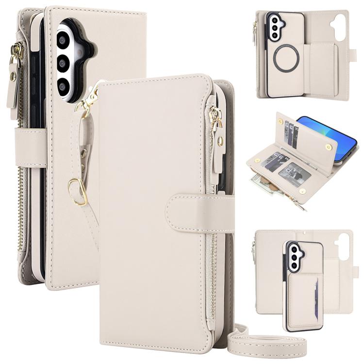 KLT-033 Portafoglio 2 in 1 con cerniera rimovibile e custodia magnetica per telefono con cordino, For Galaxy A57 5G, For Galaxy A37 5G, For Galaxy A26 5G / A17 5G