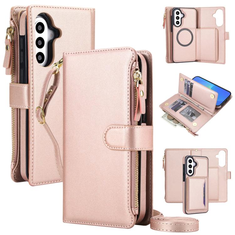 KLT-033 Portafoglio 2 in 1 con cerniera rimovibile e custodia magnetica per telefono con cordino, For Galaxy A57 5G, For Galaxy A37 5G, For Galaxy A26 5G / A17 5G