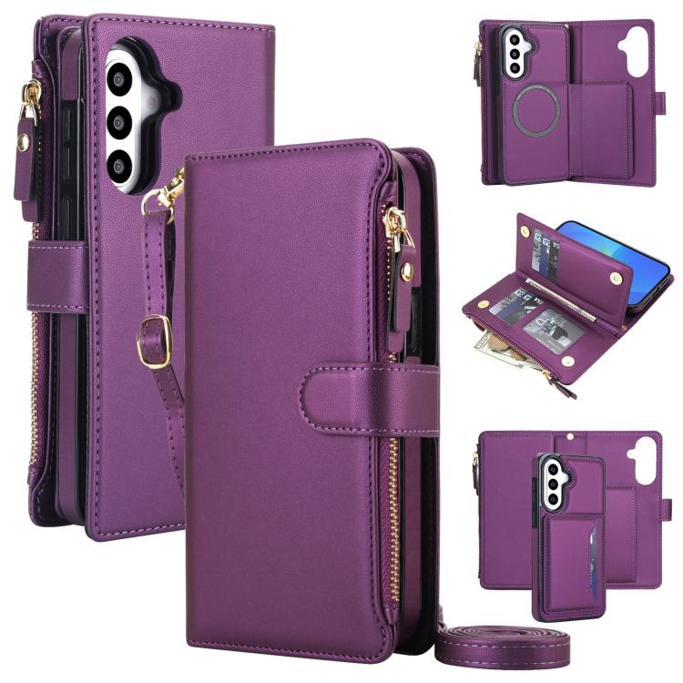 KLT-033 Portafoglio 2 in 1 con cerniera rimovibile e custodia magnetica per telefono con cordino, For Galaxy A57 5G, For Galaxy A37 5G, For Galaxy A26 5G / A17 5G