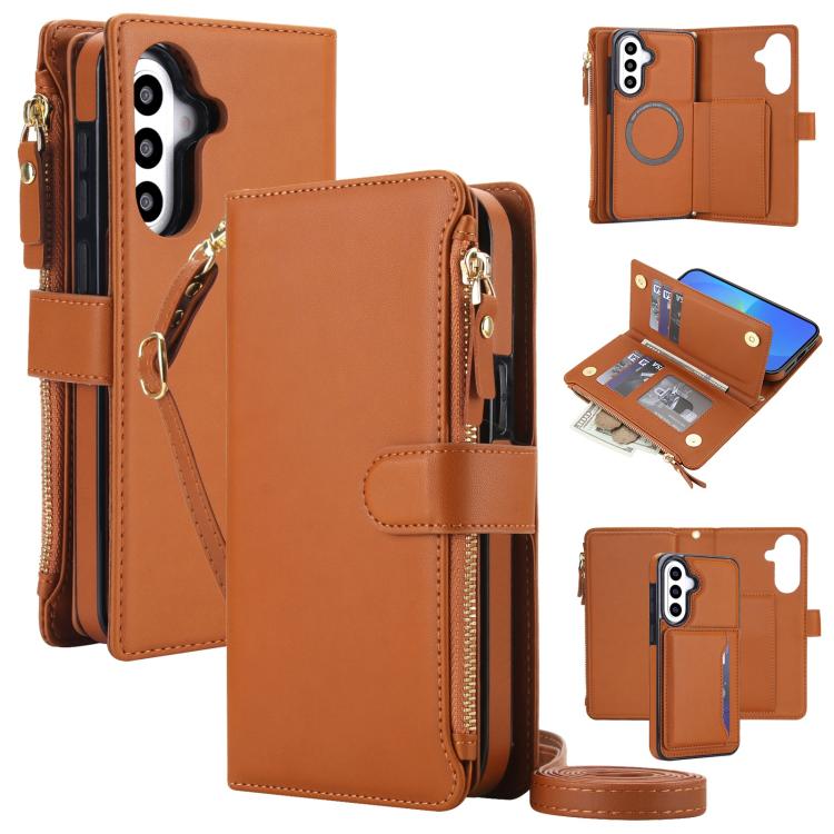 KLT-033 Portafoglio 2 in 1 con cerniera rimovibile e custodia magnetica per telefono con cordino, For Galaxy A57 5G, For Galaxy A37 5G, For Galaxy A26 5G / A17 5G