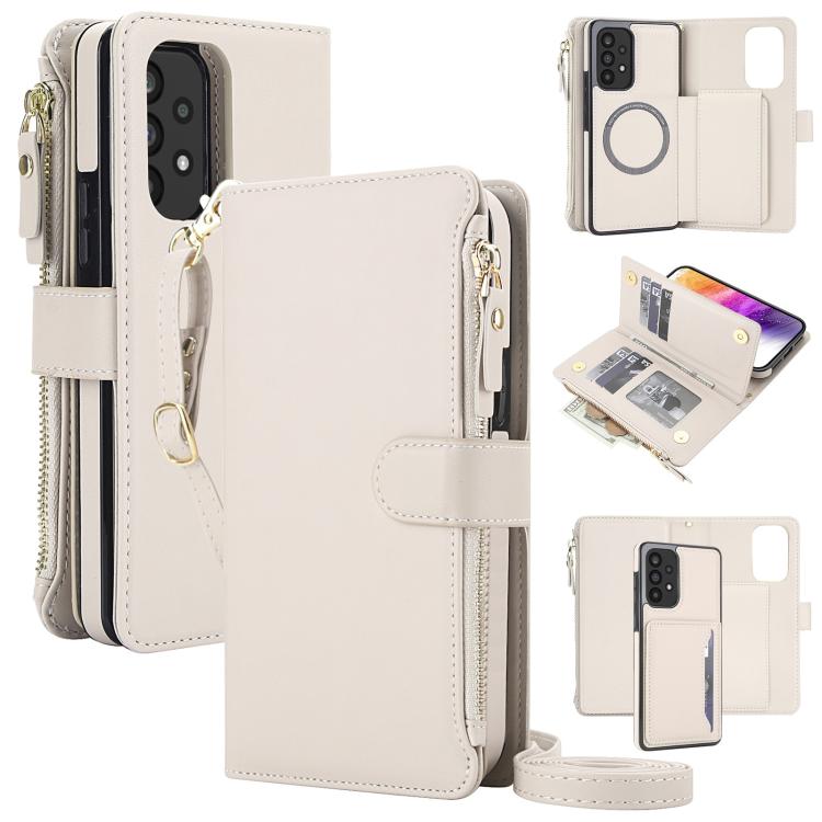 KLT-033 Portafoglio 2 in 1 con cerniera rimovibile e custodia magnetica per telefono con cordino, For Galaxy A53 5G, For Galaxy A72 5G, For Galaxy A52 5G
