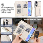 KLT-033 Portafoglio 2 in 1 con cerniera rimovibile e custodia magnetica per telefono con cordino, For Galaxy A57 5G, For Galaxy A37 5G, For Galaxy A26 5G / A17 5G