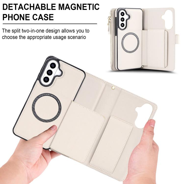 KLT-033 Portafoglio 2 in 1 con cerniera rimovibile e custodia magnetica per telefono con cordino, For Galaxy A57 5G, For Galaxy A37 5G, For Galaxy A26 5G / A17 5G