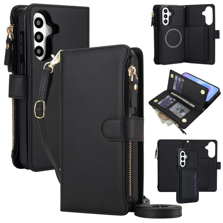 KLT-033 Portafoglio 2 in 1 con cerniera rimovibile e custodia magnetica per telefono con cordino, For Galaxy A57 5G, For Galaxy A37 5G, For Galaxy A26 5G / A17 5G