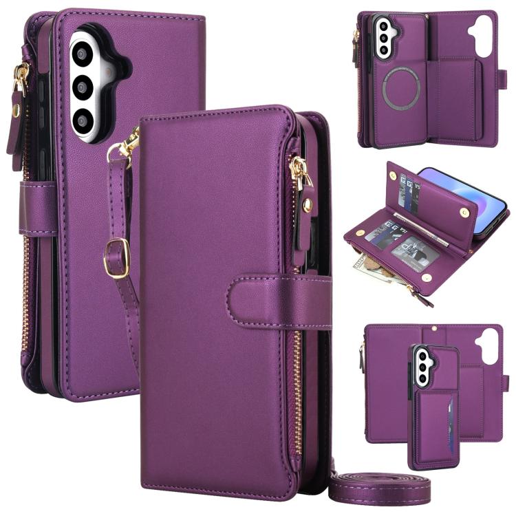 KLT-033 Portafoglio 2 in 1 con cerniera rimovibile e custodia magnetica per telefono con cordino, For Galaxy A57 5G, For Galaxy A37 5G, For Galaxy A26 5G / A17 5G