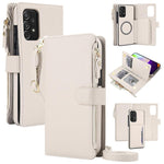 KLT-033 Portafoglio 2 in 1 con cerniera rimovibile e custodia magnetica per telefono con cordino, For Galaxy A53 5G, For Galaxy A72 5G, For Galaxy A52 5G
