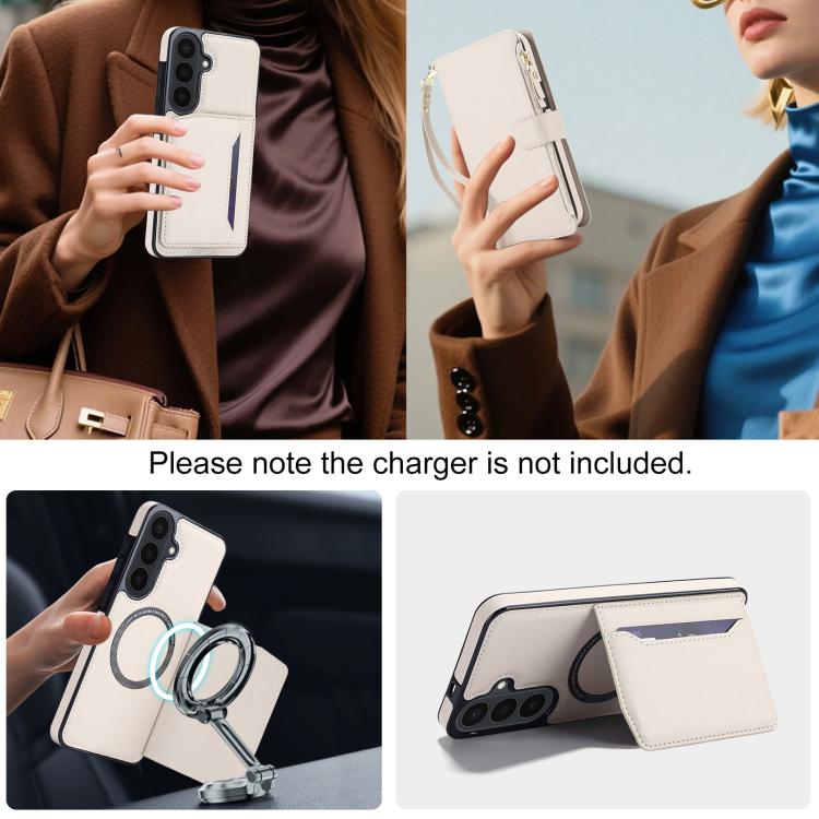 KLT-033 Portafoglio 2 in 1 con cerniera rimovibile e custodia magnetica per telefono con cordino, For Galaxy S26 FE 5G, For Galaxy S26+ 5G, For Galaxy S26 Ultra 5G