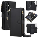 KLT-033 Portafoglio 2 in 1 con cerniera rimovibile e custodia magnetica per telefono con cordino, For Galaxy S26 FE 5G, For Galaxy S26+ 5G, For Galaxy S26 Ultra 5G