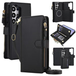KLT-033 Portafoglio 2 in 1 con cerniera rimovibile e custodia magnetica per telefono con cordino, For Galaxy S26 FE 5G, For Galaxy S26+ 5G, For Galaxy S26 Ultra 5G