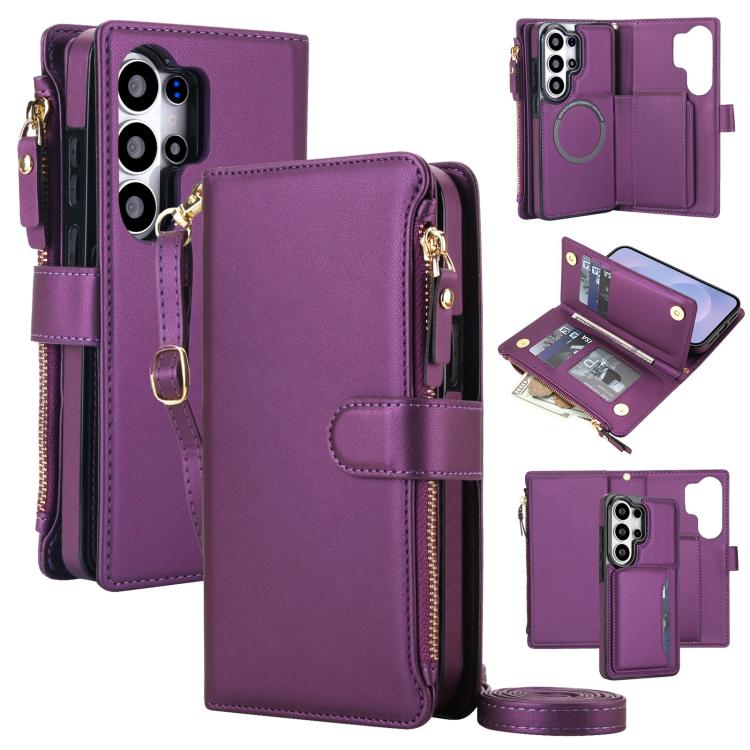 KLT-033 Portafoglio 2 in 1 con cerniera rimovibile e custodia magnetica per telefono con cordino, For Galaxy S26 FE 5G, For Galaxy S26+ 5G, For Galaxy S26 Ultra 5G