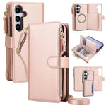 KLT-033 Portafoglio 2 in 1 con cerniera rimovibile e custodia magnetica per telefono con cordino, For Galaxy S25 5G, For Galaxy S25+ 5G, For Galaxy S25 Ultra 5G