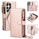KLT-033 Portafoglio 2 in 1 con cerniera rimovibile e custodia magnetica per telefono con cordino, For Galaxy S25 5G, For Galaxy S25+ 5G, For Galaxy S25 Ultra 5G