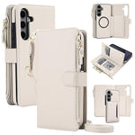 KLT-033 Portafoglio 2 in 1 con cerniera rimovibile e custodia magnetica per telefono con cordino, For Galaxy S24 FE 5G, For Galaxy S24 Ultra 5G, For Galaxy S24+ 5G