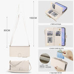 KLT-033 Portafoglio 2 in 1 con cerniera rimovibile e custodia magnetica per telefono con cordino, For Galaxy S24 5G, For Galaxy S23 FE 5G, For Galaxy S23 Ultra 5G