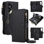 KLT-033 Portafoglio 2 in 1 con cerniera rimovibile e custodia magnetica per telefono con cordino, For Galaxy S24 5G, For Galaxy S23 FE 5G, For Galaxy S23 Ultra 5G