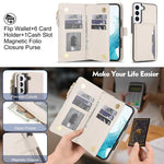 KLT-033 Portafoglio 2 in 1 con cerniera rimovibile e custodia magnetica per telefono con cordino, For Galaxy S22+ 5G, For Galaxy S22 5G