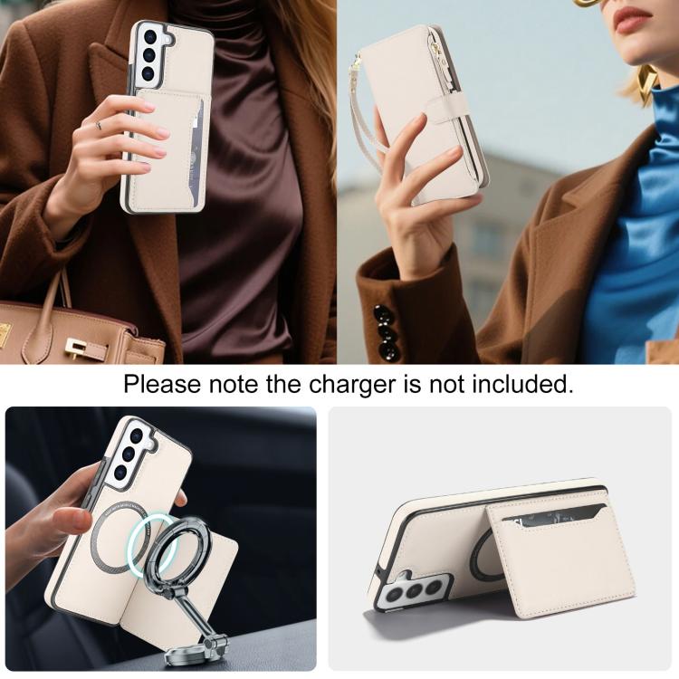 KLT-033 Portafoglio 2 in 1 con cerniera rimovibile e custodia magnetica per telefono con cordino, For Galaxy S22+ 5G, For Galaxy S22 5G