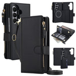 KLT-033 Portafoglio 2 in 1 con cerniera rimovibile e custodia magnetica per telefono con cordino, For Galaxy Z Fold7 5G, For Galaxy Z Fold6 5G, For Galaxy Z Fold5 5G