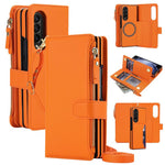 KLT-033 Portafoglio 2 in 1 con cerniera rimovibile e custodia magnetica per telefono con cordino, For Galaxy Z Fold4 5G, For Galaxy Z Fold3 5G