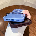 Custodia per telefono con retro trasparente e supporto magnetico girevole a 360 gradi., For iPhone 18 Pro, For iPhone 18 Pro Max, For iPhone 17 Pro Max, For iPhone 17 Pro