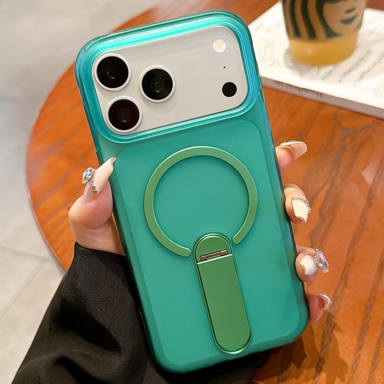 Custodia magnetica per telefono in TPU satinato con supporto, For iPhone 17 Pro Max, For iPhone 17 Pro, For iPhone 17, For iPhone 16 Pro Max